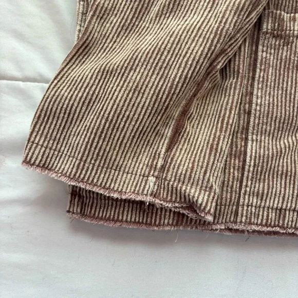 POL Oversized Open Raw Hem Corduroy Blazer Size Large - Picture 8 of 13